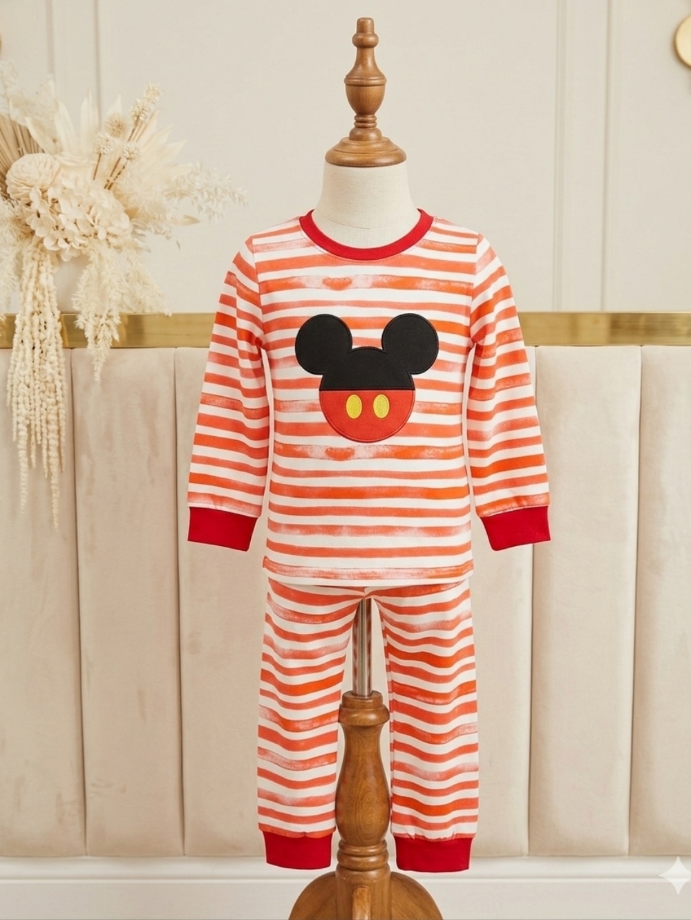 Abby & Evie 2pc Knit Mickey Outfit Sz 4